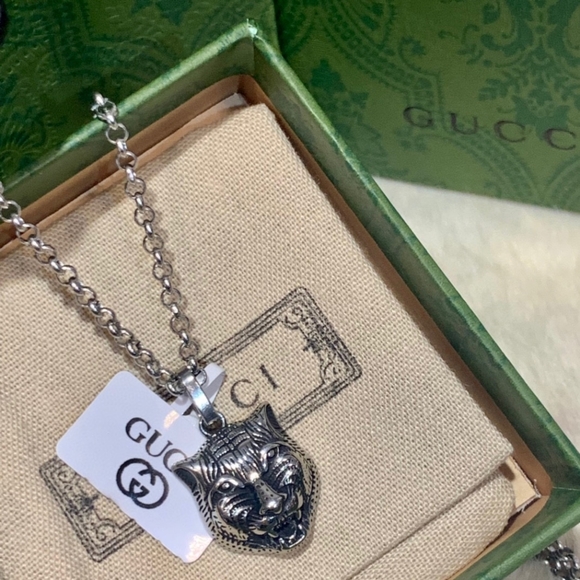 GUCCI tiger head necklace - Picture 1 of 9
